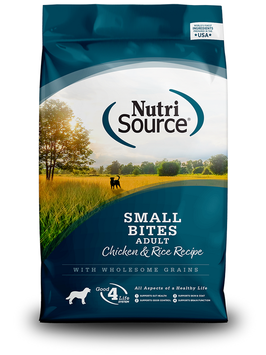 Nutri Source Adult - Small Bites - Chicken & Rice (pollo y arroz) 2.27 kg