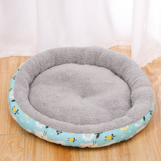 Cama circular suave para mascotas